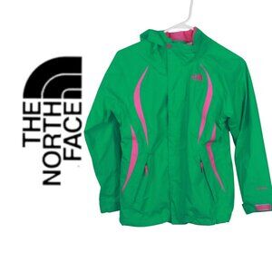 The North Face Girl's Green & Pink Ski Jacket Size Medium 10/12